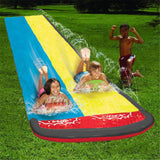16' Dual Racing Water Slide - Fun Lawn Water Slides Pools Provides the Ultimate Mix of Fun & Competition for The Little Ones