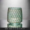 Uptown Vibez 19x19cm Nordic Geometrical Design Glass Vase