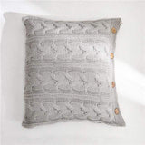 Uptown Vibez 45X45CM 1 / Cushion Cover Knitted Crochet Cushion with Core & Buttons