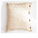 Uptown Vibez 45X45CM 2 / Cushion Cover Knitted Crochet Cushion with Core & Buttons