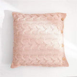Uptown Vibez 45X45CM 3 / Cushion Cover Knitted Crochet Cushion with Core & Buttons