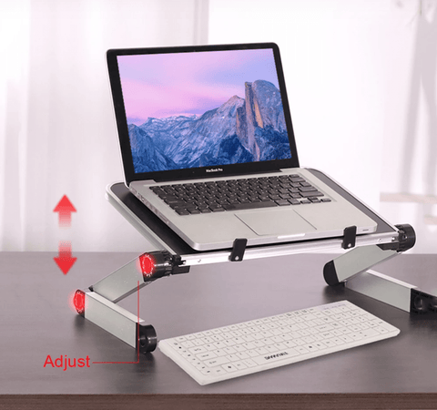 Adjustable Aluminium Foldable Portable Laptop Tray