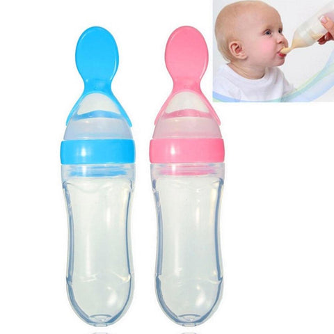 Baby SiliconeSpoon Feeding Bottle