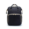 Uptown Vibez Black 2 in 1 Multi-functional Travel Mommy Bag