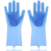 Uptown Vibez Blue 2 in 1 Silicon Dish Scrubber Gloves