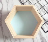 Uptown Vibez Blue Hexagonal Shelf Beatrix Nordic Wooden Shelf