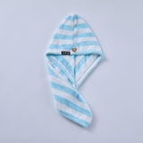 Uptown Vibez Blue Stripe / 25x65cm / China Quick Drying Hair Towel
