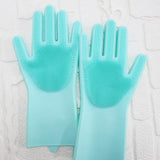 Uptown Vibez Green 2 in 1 Silicon Dish Scrubber Gloves
