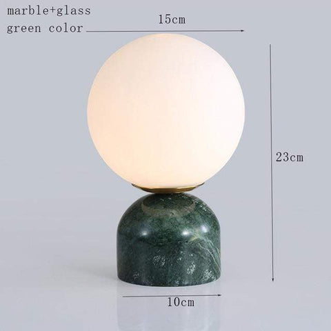 Uptown Vibez green color Marble Pattern Table Lamp