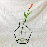 Uptown Vibez H Minimalist Metallic Contour Vase