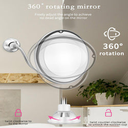 Uptown Vibez Magnifying Led Lighted Makeup Mirror