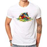 Men's Rubik's Cube Printed Design