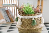 Uptown Vibez Natural Seagrass Basket