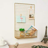 Uptown Vibez Nordic Style Gold Grid Photo Display