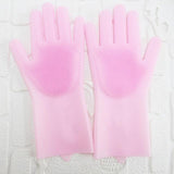 Uptown Vibez Pink 2 in 1 Silicon Dish Scrubber Gloves