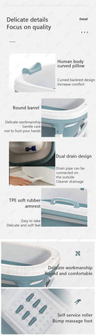Portable Adult Folding Bathtub