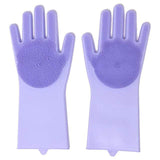 Uptown Vibez Purple 2 in 1 Silicon Dish Scrubber Gloves