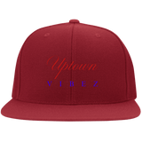 CustomCat Hats Red / S/M Flat Bill Twill Flexfit Cap