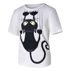 Men's Cat Pattern Print T-Shirt