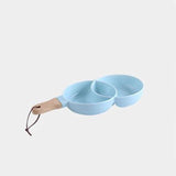 Uptown Vibez sky blue plate / China Chip and Dip Bowl