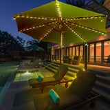 Uptown Vibez Solar Led Patio Umbrella