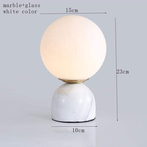 Uptown Vibez white color Marble Pattern Table Lamp