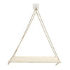 Uptown Vibez White Toshi Rope Hanging Wood Shelf